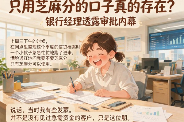 只用芝麻分的口子真的存在？银行经理透露审批内幕