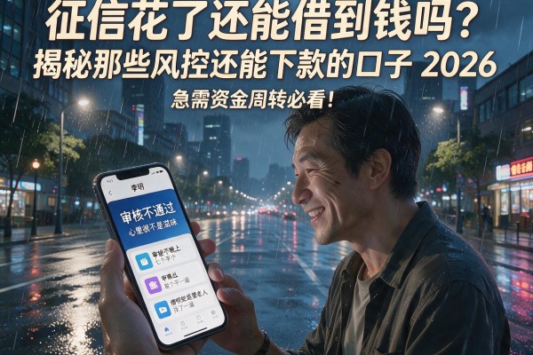 征信花了还能借到钱吗？揭秘那些风控还能下款的口子2026，急需资金周转必看！