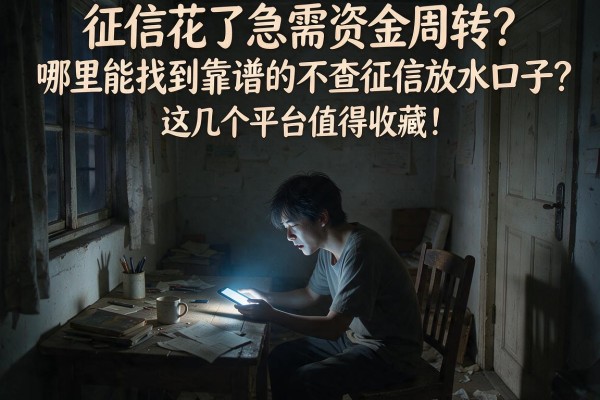 征信花了急需资金周转？哪里能找到靠谱的不查征信放水口子？这几个平台值得收藏！