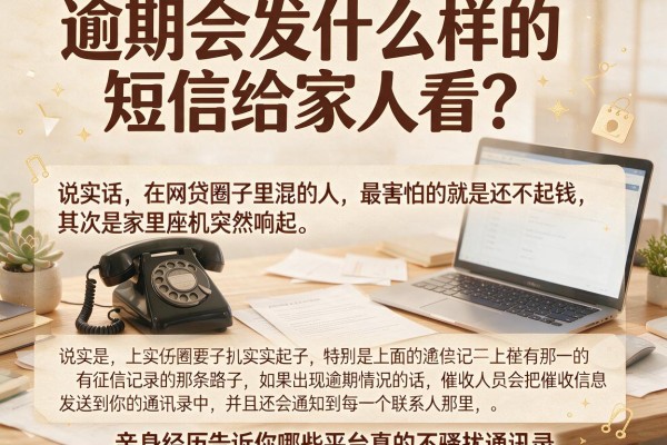 逾期会发什么样的短信给家人看？亲身经历告诉你哪些平台真的不骚扰通讯录