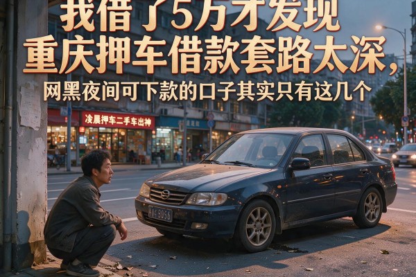 我借了5万才发现重庆押车借款套路太深，网黑夜间可下款的口子其实只有这几个