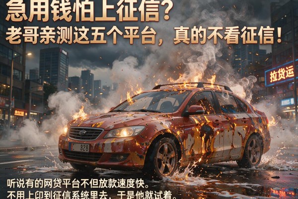 急用钱怕上征信？老哥亲测这五个平台，真的不看征信！