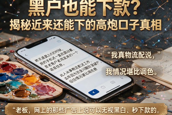 黑户也能下款?揭秘近来还能下的高炮口子真相