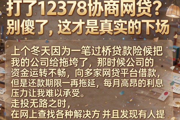 打了12378协商网贷？别傻了，这才是真实的下场