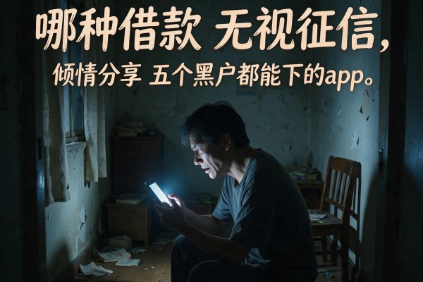 哪种借款无视征信，倾情分享五个黑户都能下的app