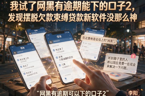 我试了网黑有逾期能下的口子2,发现摆脱欠款束缚贷款新软件没那么神