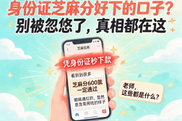身份证芝麻分好下的口子?别被忽悠了,真相都在这