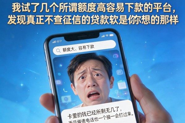 我试了几个所谓额度高容易下款的平台,发现真正不查征信的贷款软件根本不是你想的那样