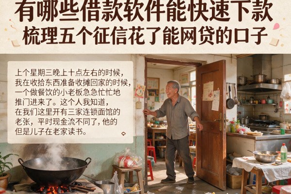 有哪些借款软件能快速下款，梳理五个征信花了能网贷的口子