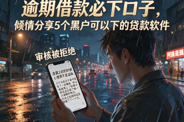 逾期借款必下口子，倾情分享5个黑户可以下的贷款软件