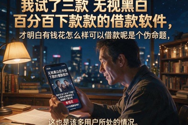 我试了三款无视黑白百分百下款的借款软件，才明白有钱花怎么样可以借款呢是个伪命题