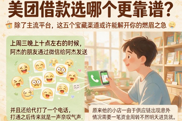 美团借款选哪个更靠谱？除了主流平台，这五个宝藏渠道或许能解开你的燃眉之急
