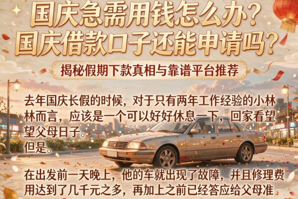 国庆急需用钱怎么办？国庆借款口子还能申请吗？揭秘假期下款真相与靠谱平台推荐