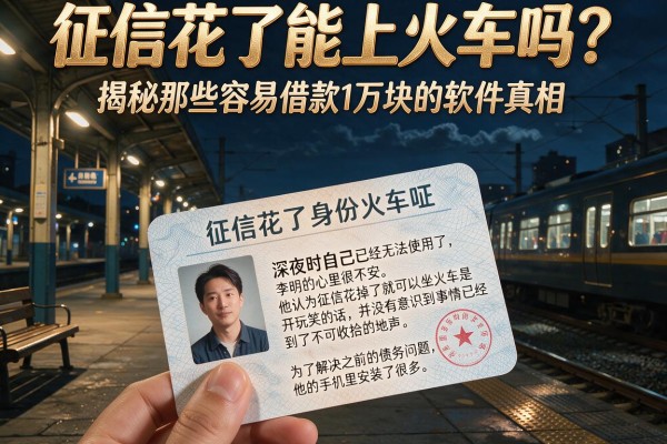 征信花了能上火车吗？揭秘那些容易借款1万块的软件真相