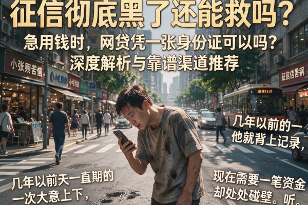 征信彻底黑了还能救吗？急用钱时，网贷凭一张身份证可以吗？深度解析与靠谱渠道推荐