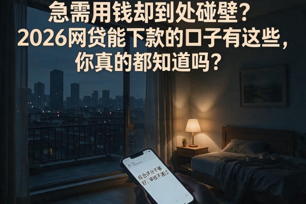 急需用钱却到处碰壁？2026网贷能下款的口子有这些，你真的都知道吗？