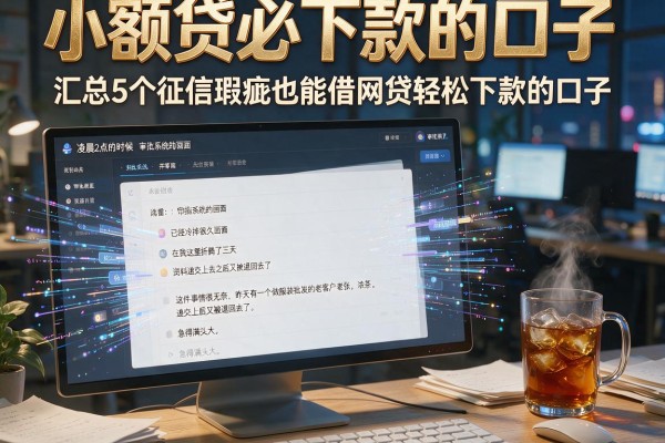 小额贷必下款的口子，汇总5个征信瑕疵也能借网贷轻松下款的口子
