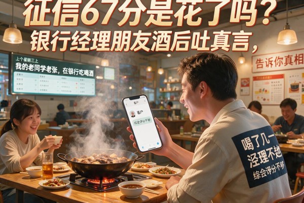 征信67分是花了吗？银行经理朋友酒后吐真言，告诉你真相