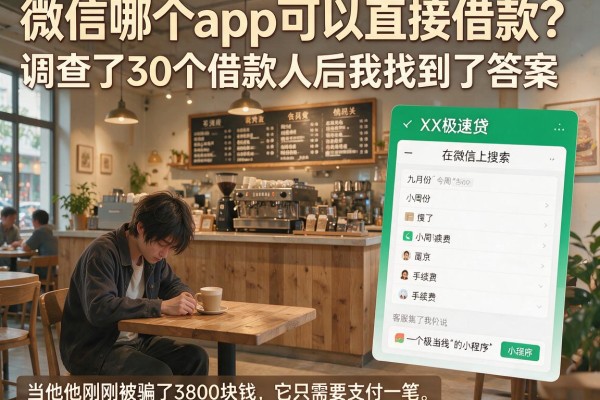 微信哪个app可以直接借款？调查了30个借款人后我找到了答案