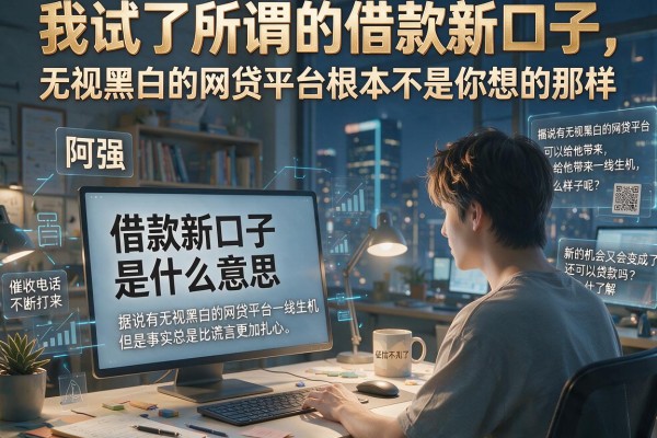 我试了所谓的借款新口子，发现无视黑白的网贷平台根本不是你想的那样
