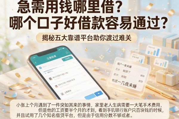 急需用钱哪里借？哪个口子好借款容易通过？揭秘五大靠谱平台助你渡过难关