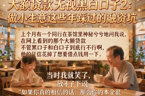 大额贷款无视黑白口子2：做小生意这些年踩过的融资坑