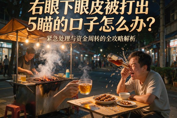 右眼下眼皮被打出5公分的口子怎么办？紧急处理与资金周转的全攻略解析