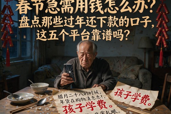 春节急需用钱怎么办?盘点那些过年还下款的口子,这五个平台靠谱吗?