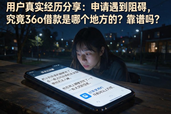 用户真实经历分享:申请遇到阻碍,究竟36o借款是哪个地方的?靠谱吗?