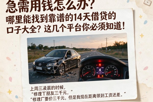 急需用钱怎么办?哪里能找到靠谱的14天借贷的口子大全?这几个平台你必须知道!