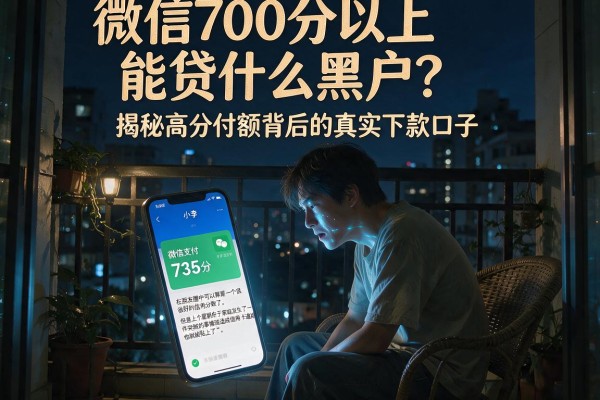 微信700分以上能贷什么黑户？揭秘高分付额背后的真实下款口子