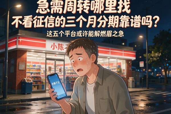 急需周转哪里找？不看征信的三个月分期靠谱吗？这五个平台或许能解燃眉之急