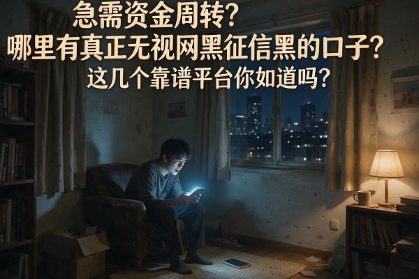 急需资金周转？哪里有真正无视网黑征信黑的口子？这几个靠谱平台你知道吗？