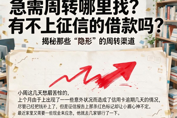 急需周转哪里找？有不上征信的借款吗？揭秘那些“隐形”的周转渠道