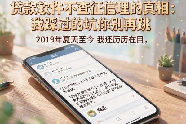 贷款软件不查征信理的真相：我踩过的坑你别再跳