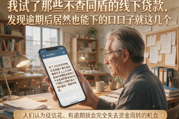 我试了那些不查同盾的线下贷款，发现逾期后居然也能下的口子就这几个