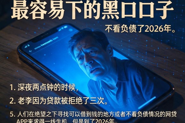 最容易下的黑口子，条列5个不看负债的网贷app