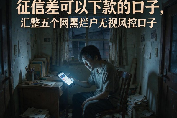 征信差可以下款的口子，汇整五个网黑烂户无视风控口子