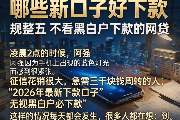 哪些新口子好下款，规整五个不看黑白户下款的网贷
