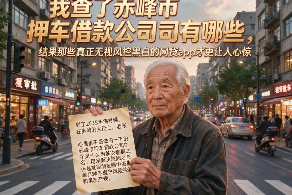我查了赤峰市押车借款公司有哪些，结果那些真正无视风控黑白的网贷app才更让人心惊