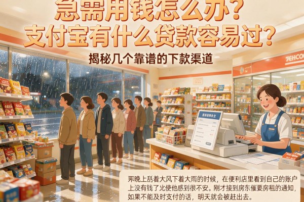 急需用钱怎么办？支付宝有什么贷款容易过？揭秘几个靠谱的下款渠道