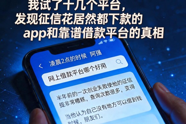 我试了十几个平台，发现征信花居然都下款的app和靠谱借款平台的真相