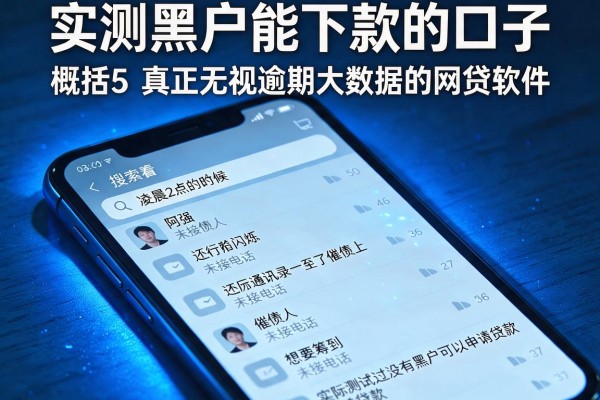 实测黑户能下款的口子，概括5个真正无视逾期大数据的网贷软件