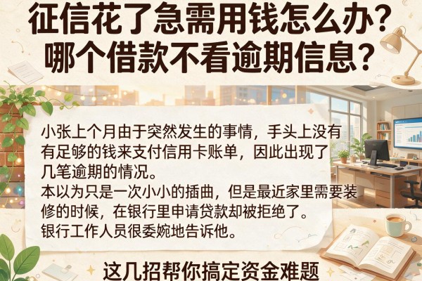 征信花了急需用钱怎么办？哪个借款不看逾期信息？这几招帮你搞定资金难题