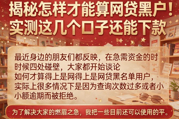揭秘怎样才能算网贷黑户,实测这几个口子还能下款