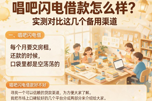 唱吧闪电借款怎么样？实测对比这几个备用渠道