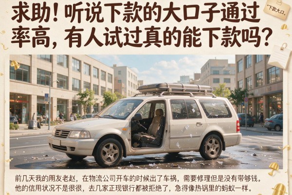 求助！听说下款的大口子通过率高，有人试过真的能下款吗？