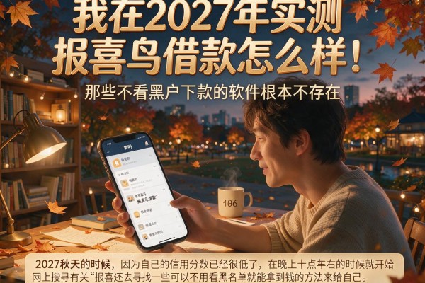 我在2027年实测报喜鸟借款怎么样，那些不看黑户下款的软件根本不存在