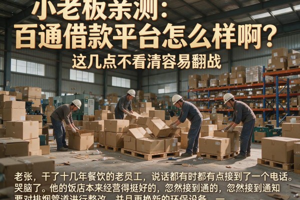 小老板亲测：百通借款平台怎么样啊？这几点不看清容易翻车