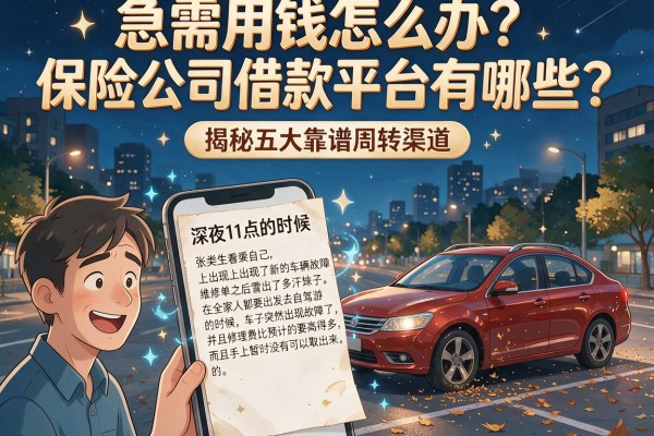 急需用钱怎么办？保险公司借款平台有哪些？揭秘五大靠谱周转渠道